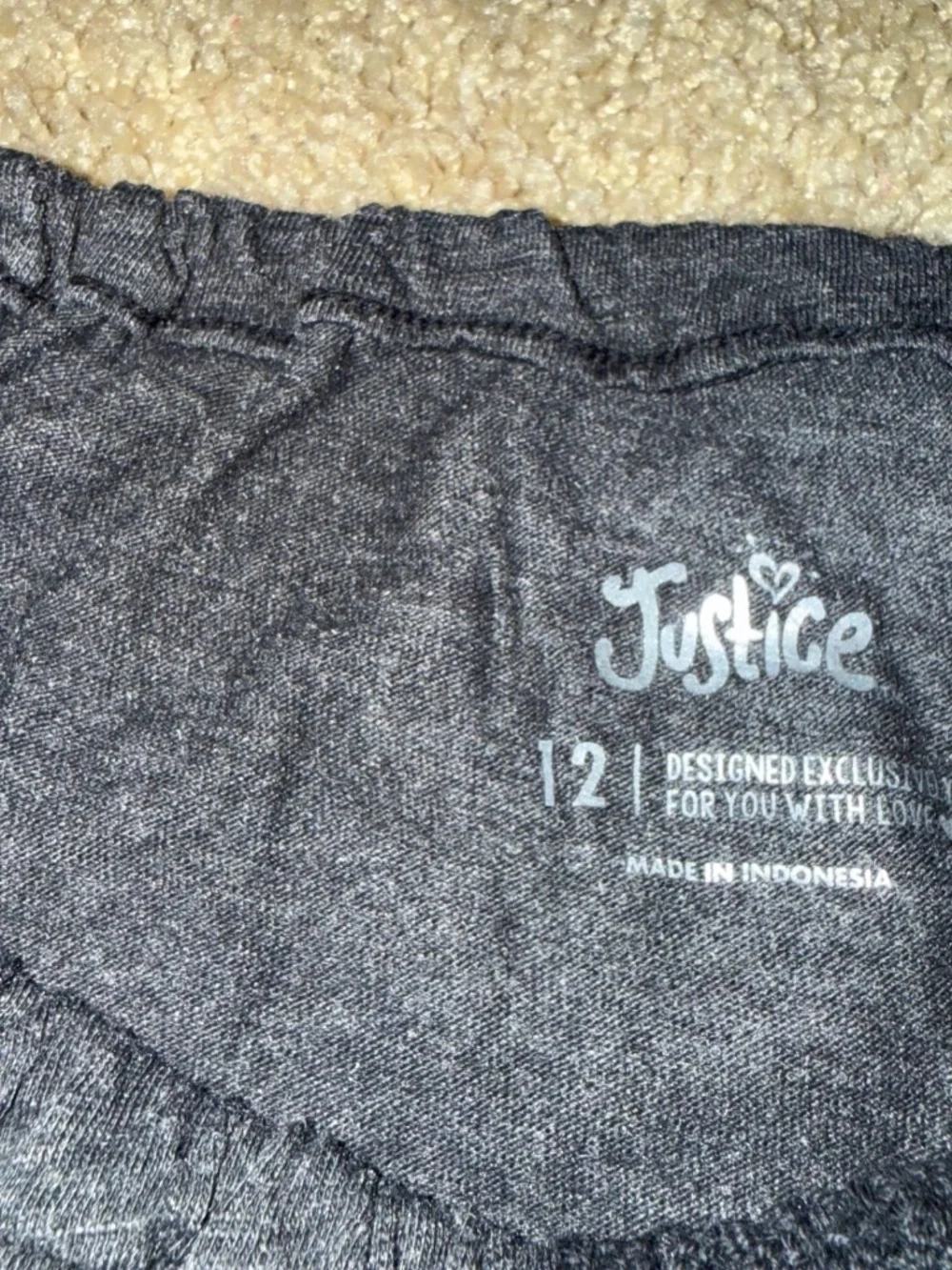 Justice nwt black